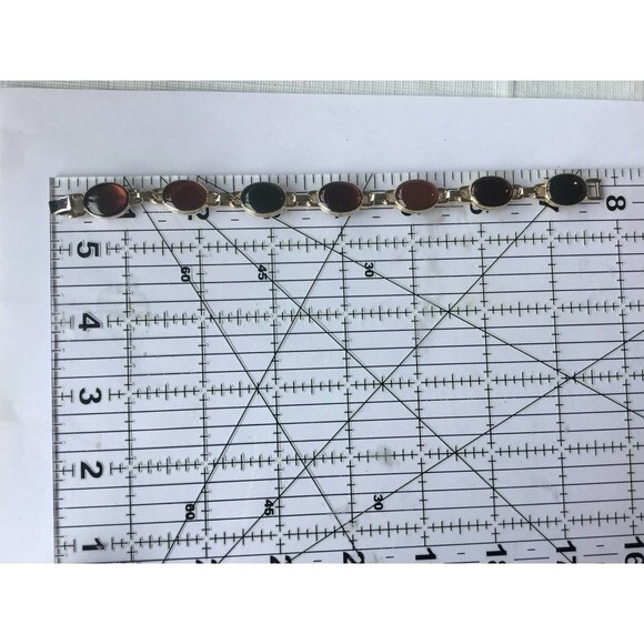 Liz Claiborne Gold Multi Colored Cabochon Bracelet - Picture 3 of 3